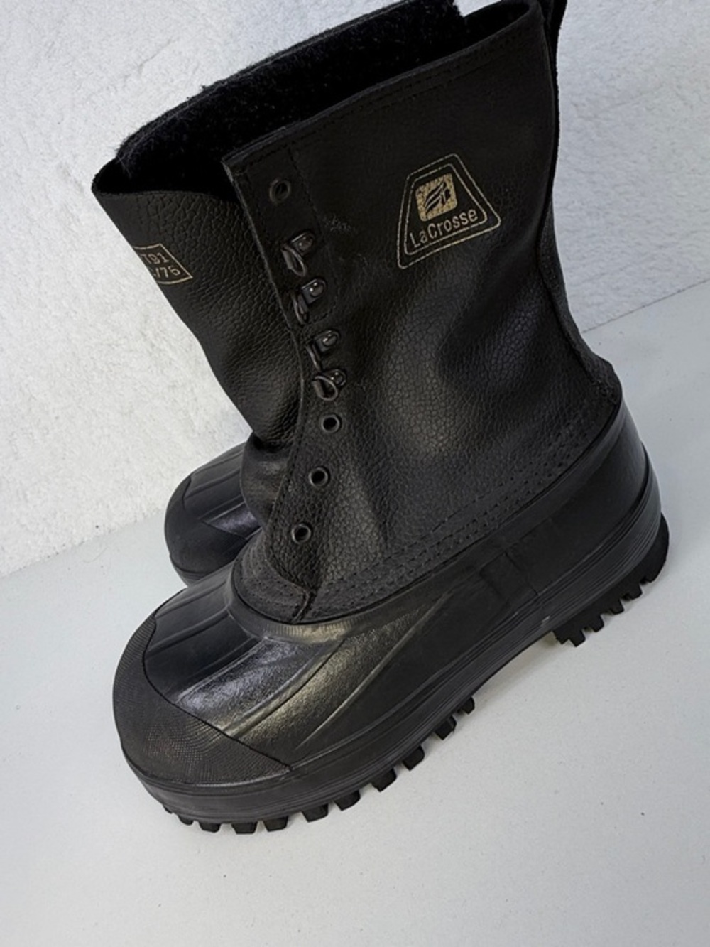 LaCrosse Made USA Pac Boots Steel Toe Felt Liner Lace Up Sz 10